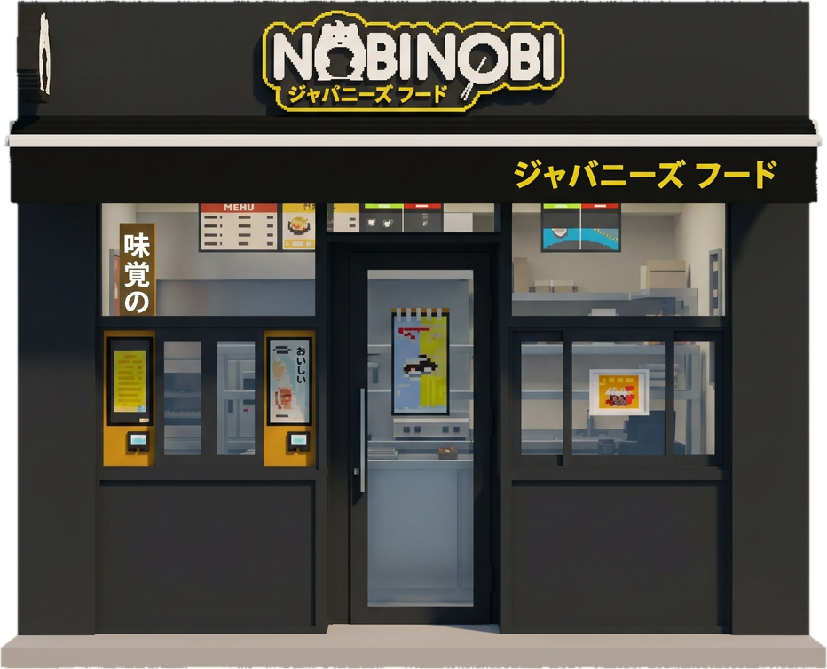 La devanture d’un restaurant NOBI NOBI.